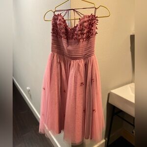 Betsey Johnson Evening Dress - Size 8 - Pink Tulle
